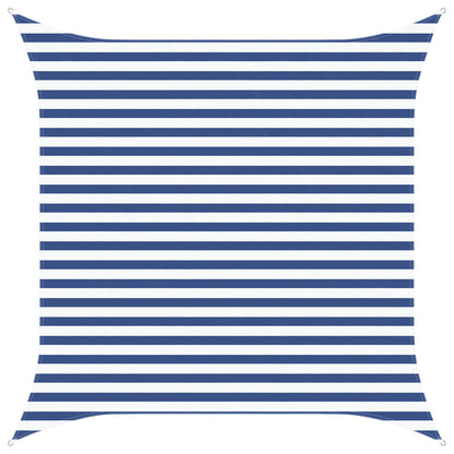 Sun Shade Sail Blue and White 3 x 3 m 100% Polyester Oxford
