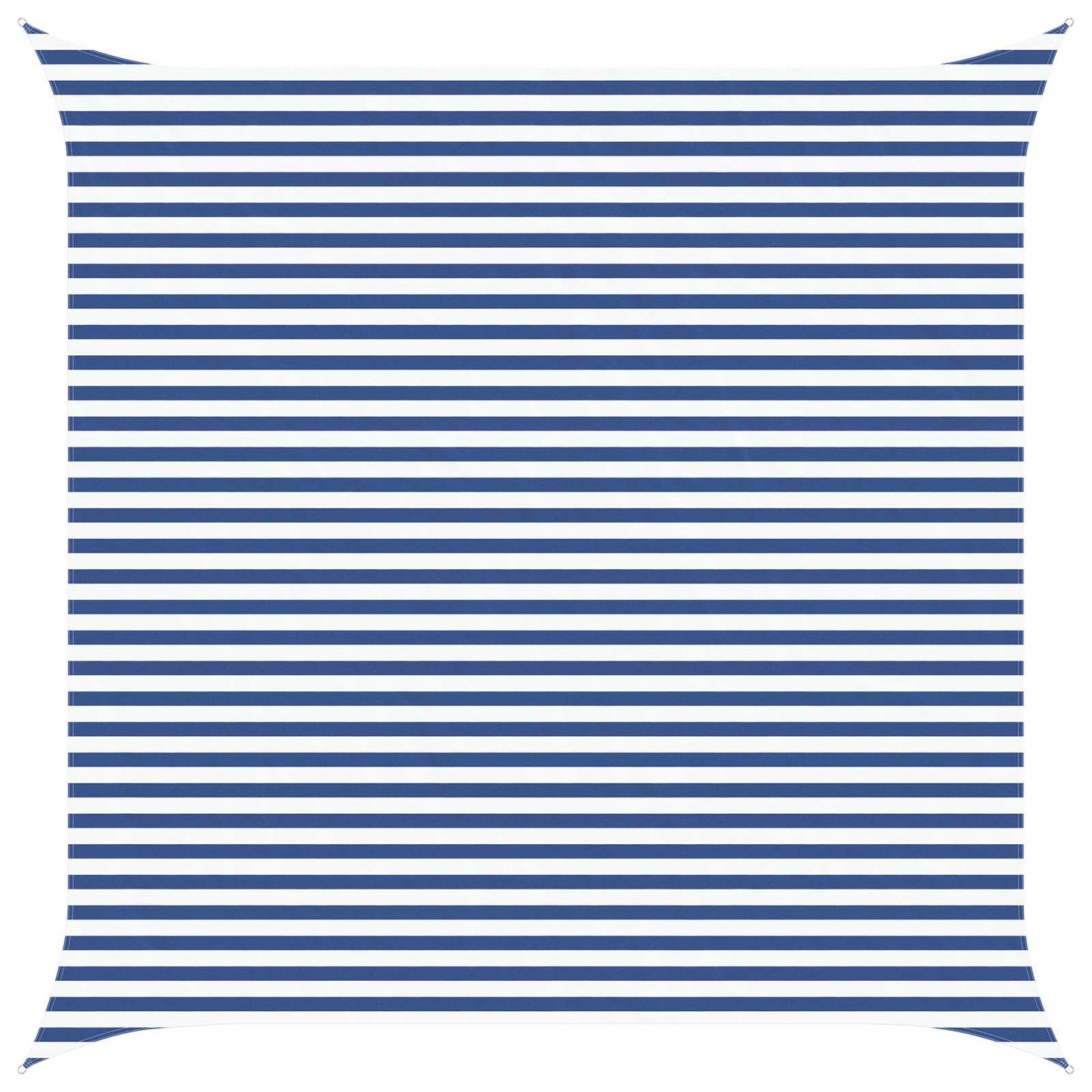 Sun Shade Sail Blue and White 4.5 x 4.5 m 100% Polyester Oxford