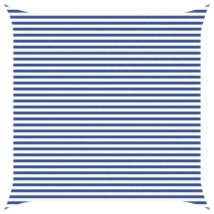Sun Shade Sail Blue and White 4.5 x 4.5 m 100% Polyester Oxford