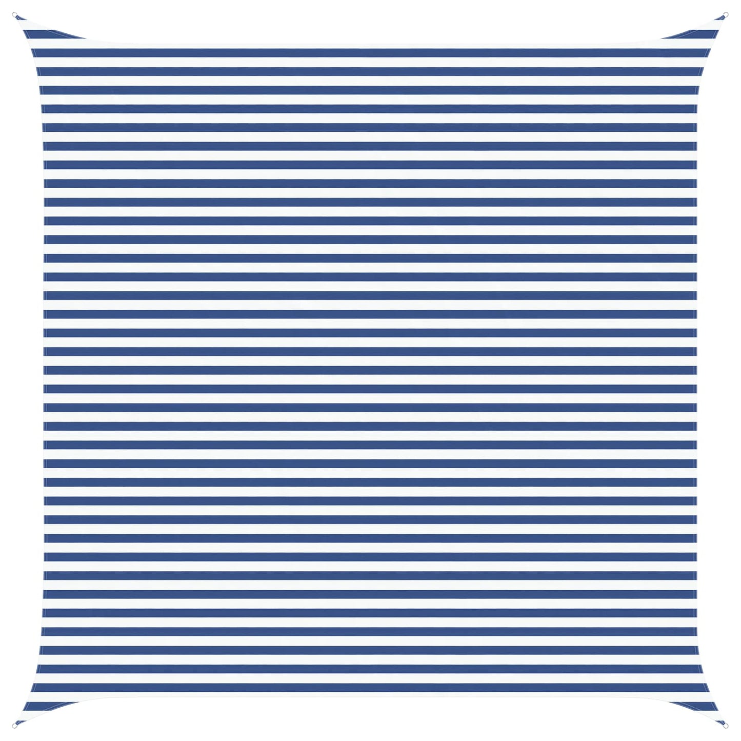 Sun Shade Sail Blue and White 5 x 5 m 100% Polyester Oxford