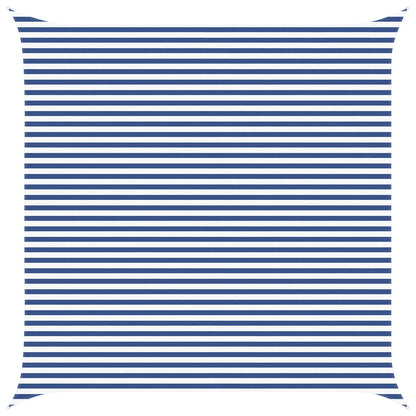 Sun Shade Sail Blue and White 5 x 5 m 100% Polyester Oxford