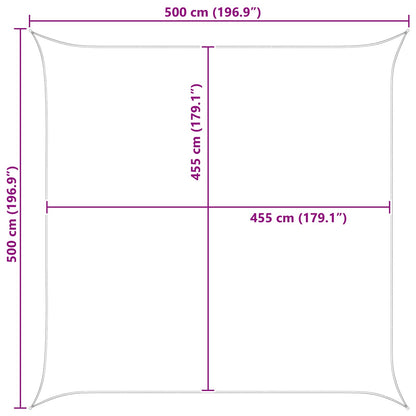 Sun Shade Sail Blue and White 5 x 5 m 100% Polyester Oxford