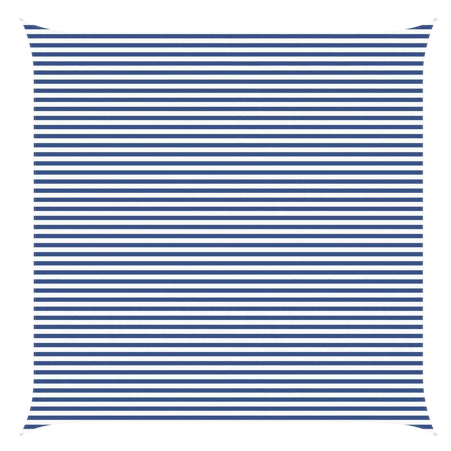 Sun Shade Sail Blue and White 6 x 6 m 100% Polyester Oxford