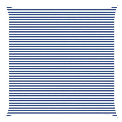 Sun Shade Sail Blue and White 6 x 6 m 100% Polyester Oxford