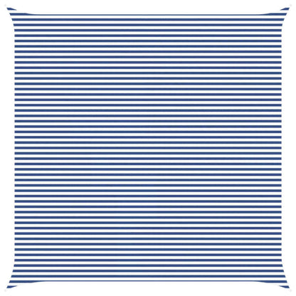 Sun Shade Sail Blue and White 7 x 7 m 100% Polyester Oxford