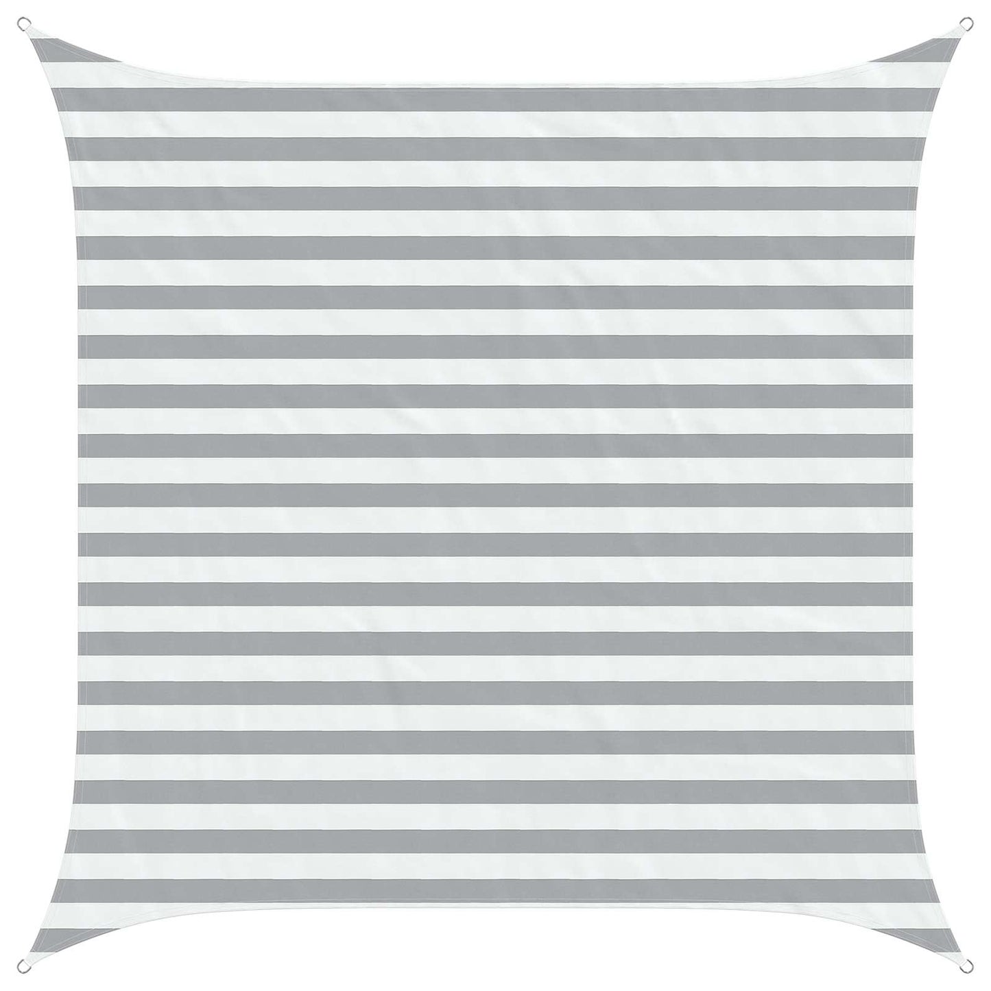 Sun Shade Sail Light Grey and White 2.5 x 2.5 m