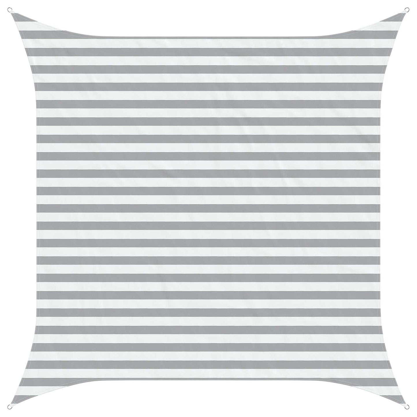 Sun Shade Sail Light Grey and White 3 x 3 m