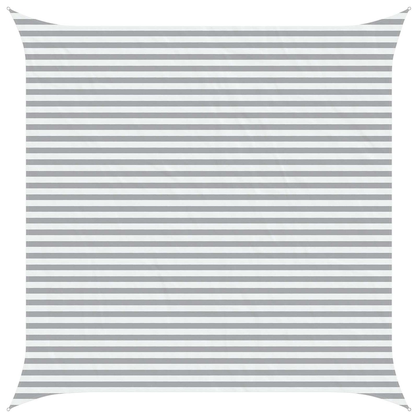 Sun Shade Sail Light Grey and White 4.5 x 4.5 m