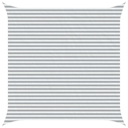Sun Shade Sail Light Grey and White 4.5 x 4.5 m