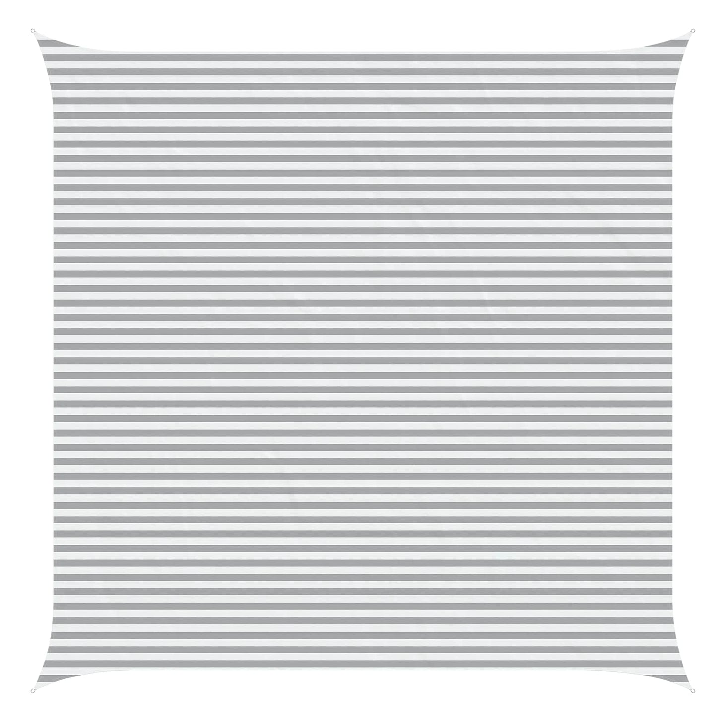 Sun Shade Sail Light Grey and White 6 x 6 m