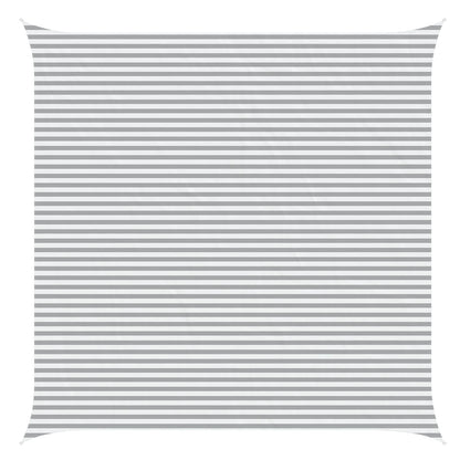 Sun Shade Sail Light Grey and White 6 x 6 m