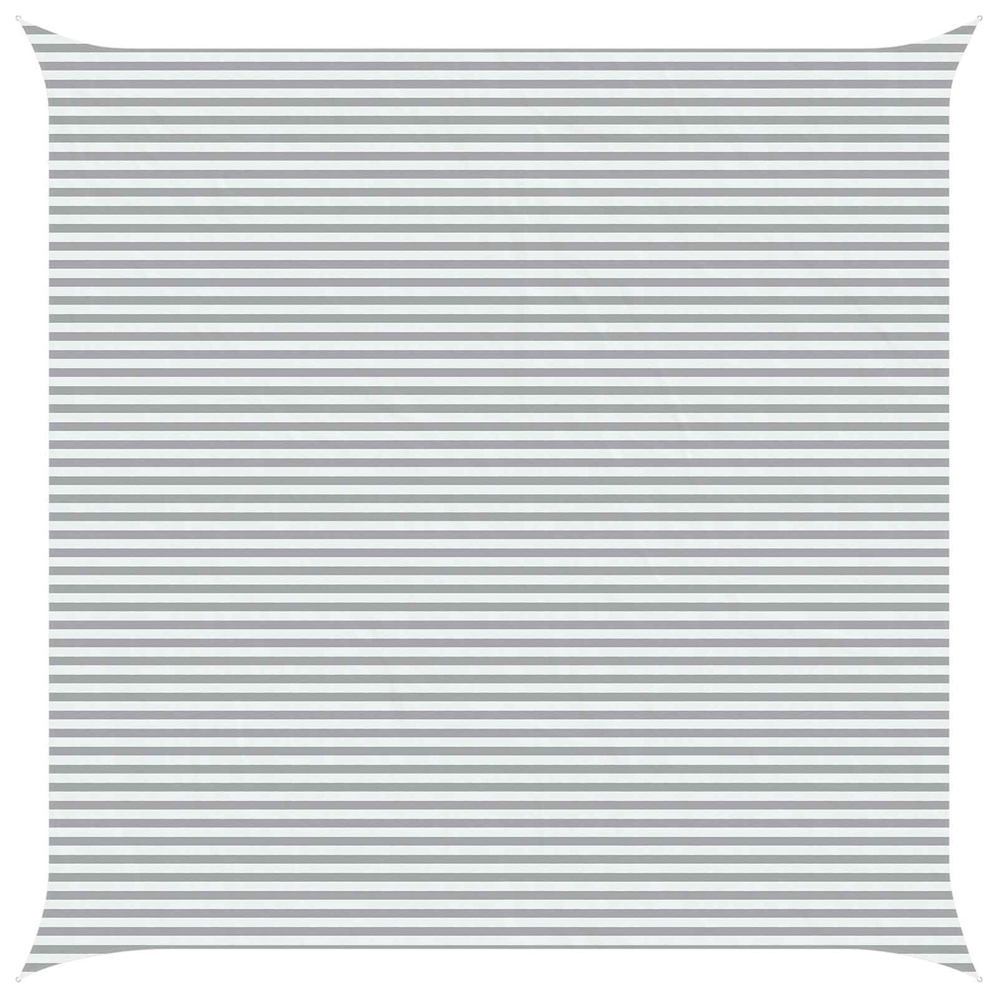 Sun Shade Sail Light Grey and White 7 x 7 m