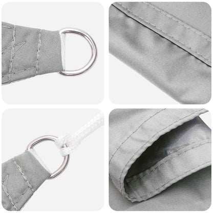 Sun Shade Sail Light Grey 6 x 2.5 m 100% Polyester Oxford