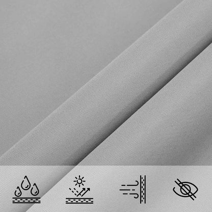 Sun Shade Sail Light Grey 6 x 2.5 m 100% Polyester Oxford