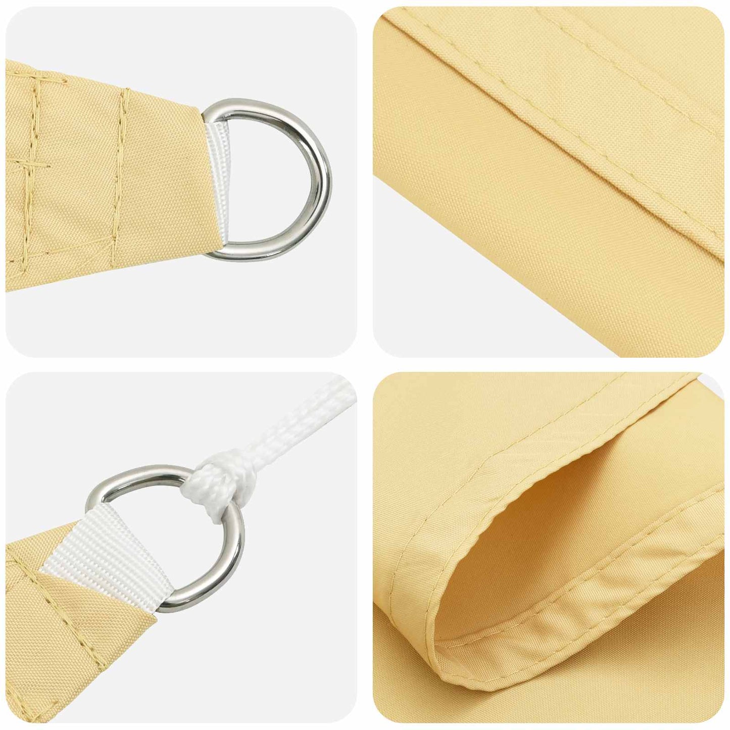Sun Shade Sail Sand 6 x 2,5 m 100% Polyester Oxford