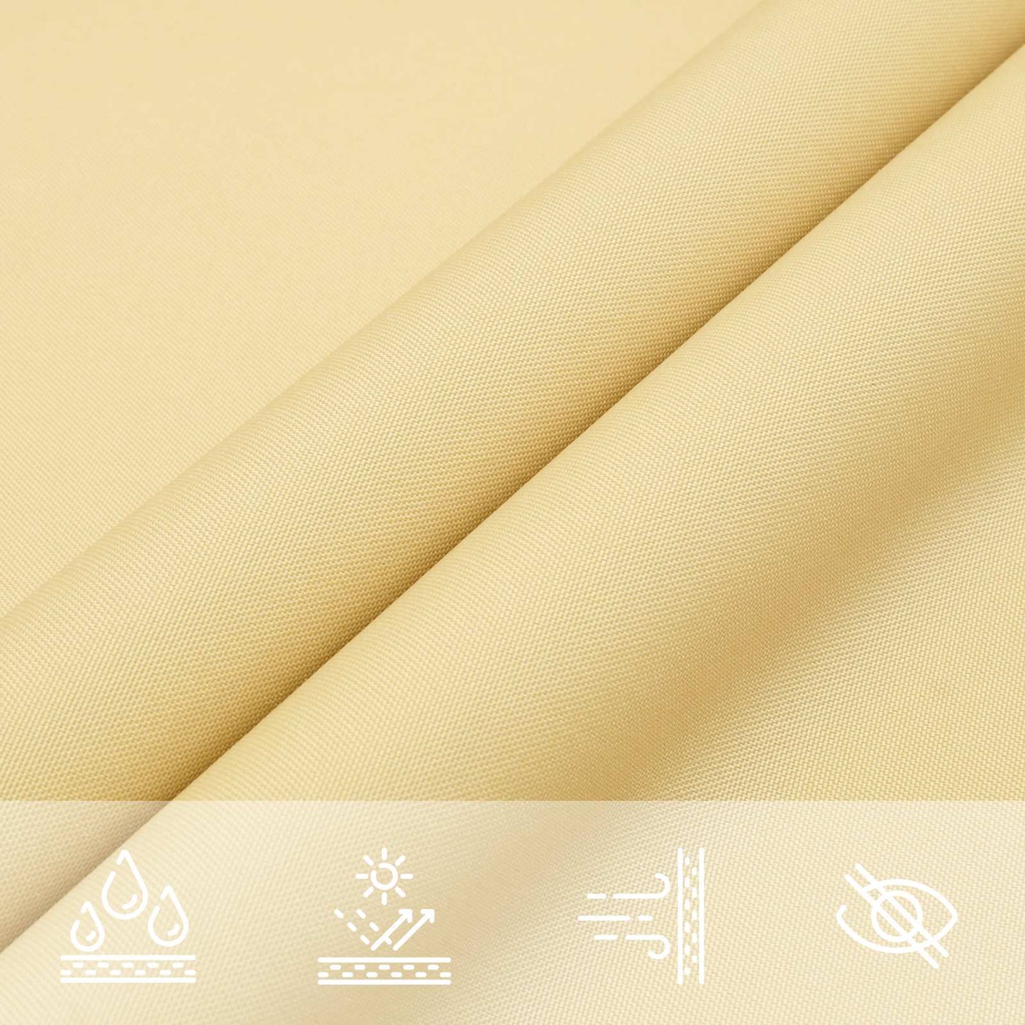 Sun Shade Sail Sand 6 x 2,5 m 100% Polyester Oxford