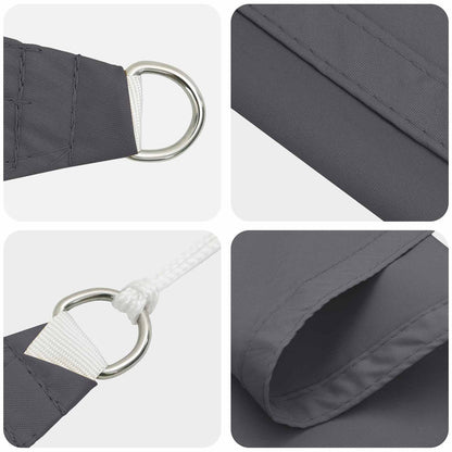 Sun Shade Sail Anthracite 6 x 2.5 m 100% Polyester Oxford