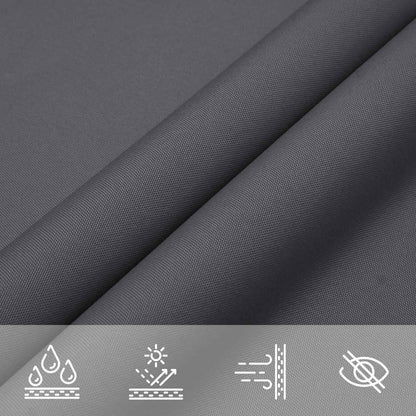 Sun Shade Sail Anthracite 6 x 2.5 m 100% Polyester Oxford