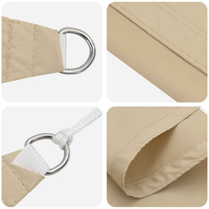 Sun Shade Sail Beige 6 x 2.5 m 100% Polyester Oxford