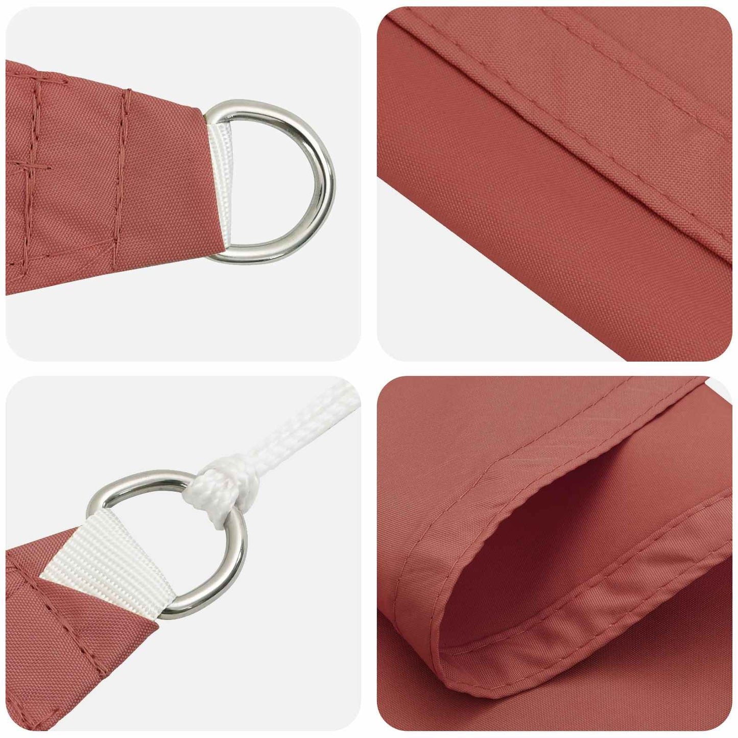 Sun Shade Sail Terracotta 6 x 2.5 m 100% Polyester Oxford