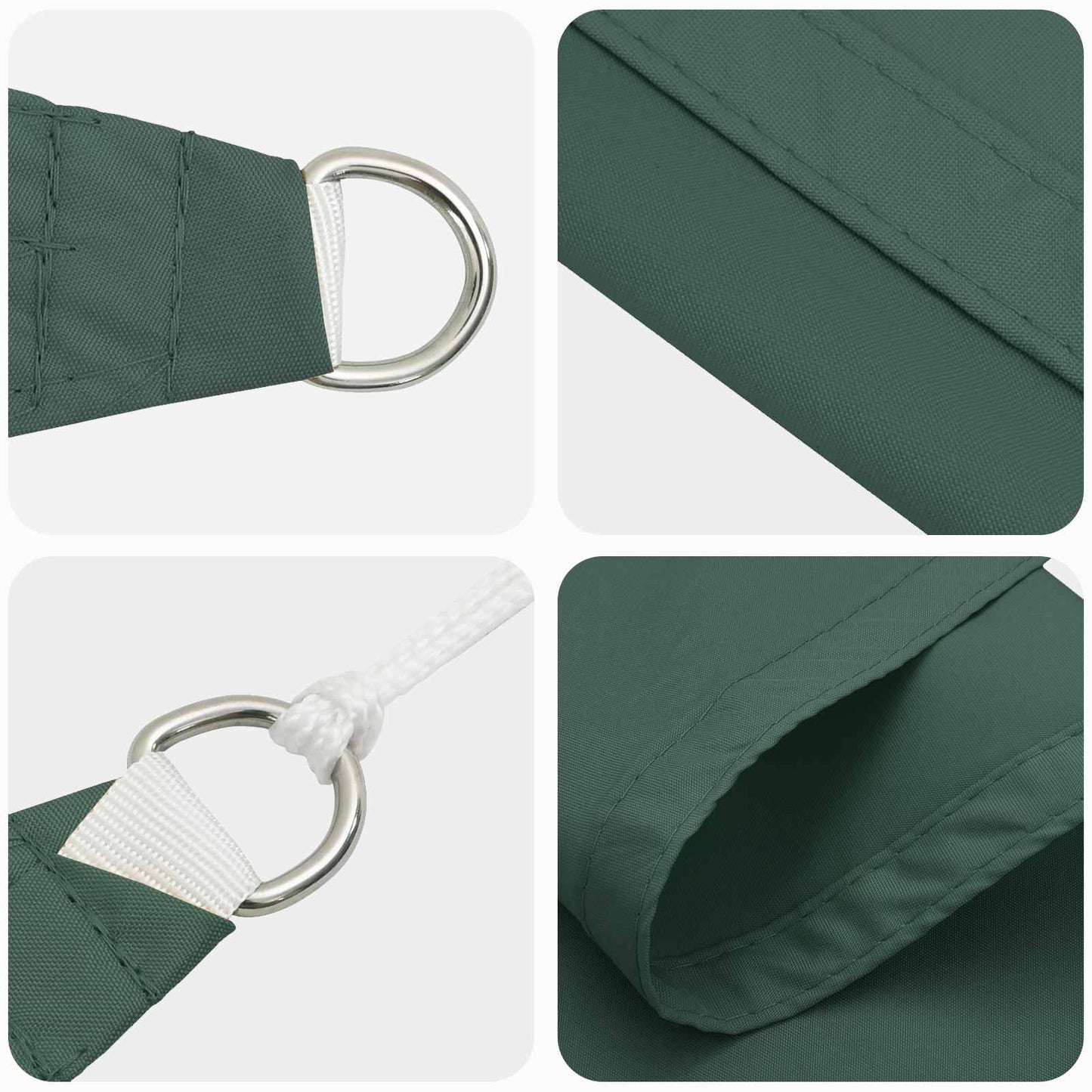 Sun Shade Sail Dark Green 2 x 6 m 100% Polyester Oxford