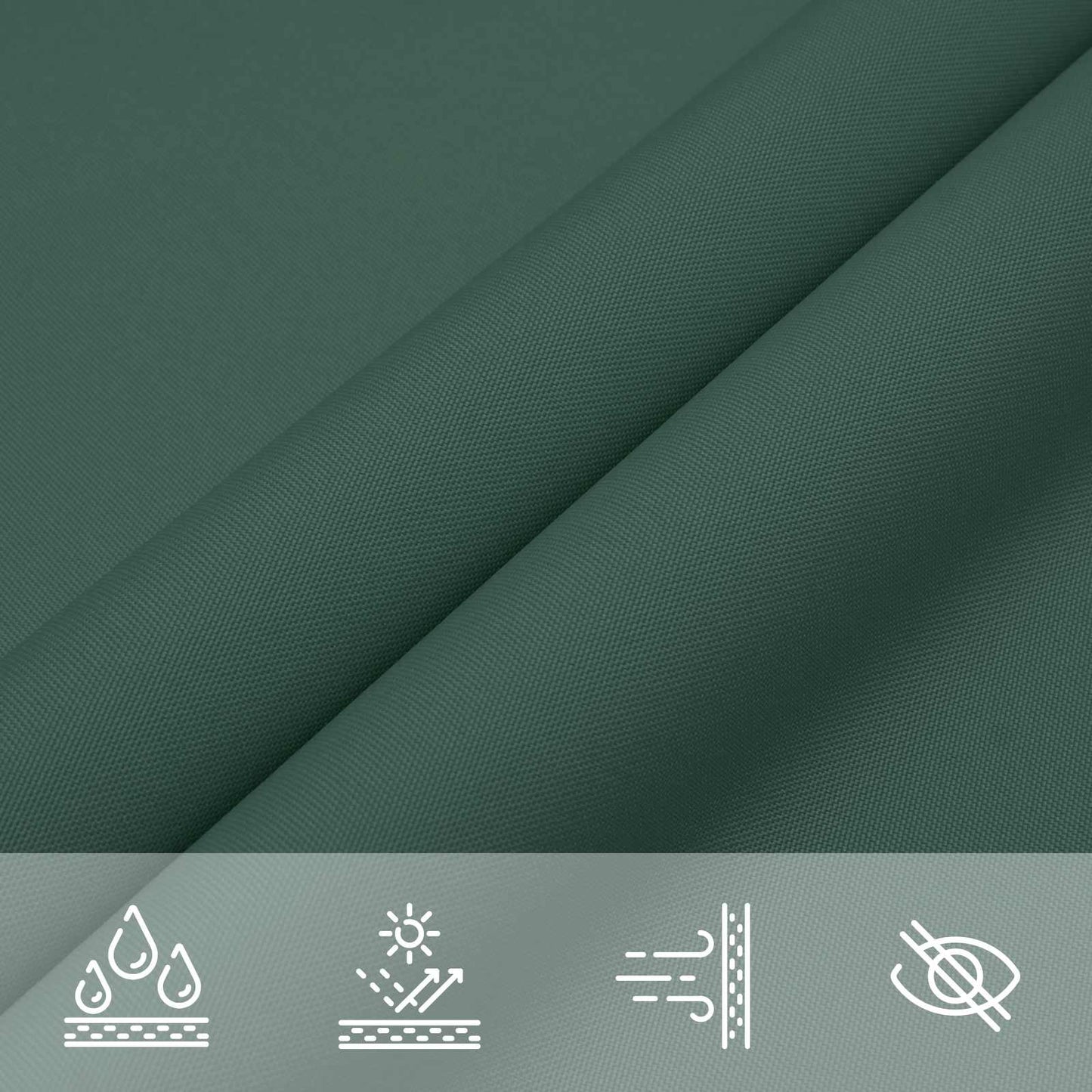 Sun Shade Sail Dark Green 6 x 2,5 m 100% Polyester Oxford