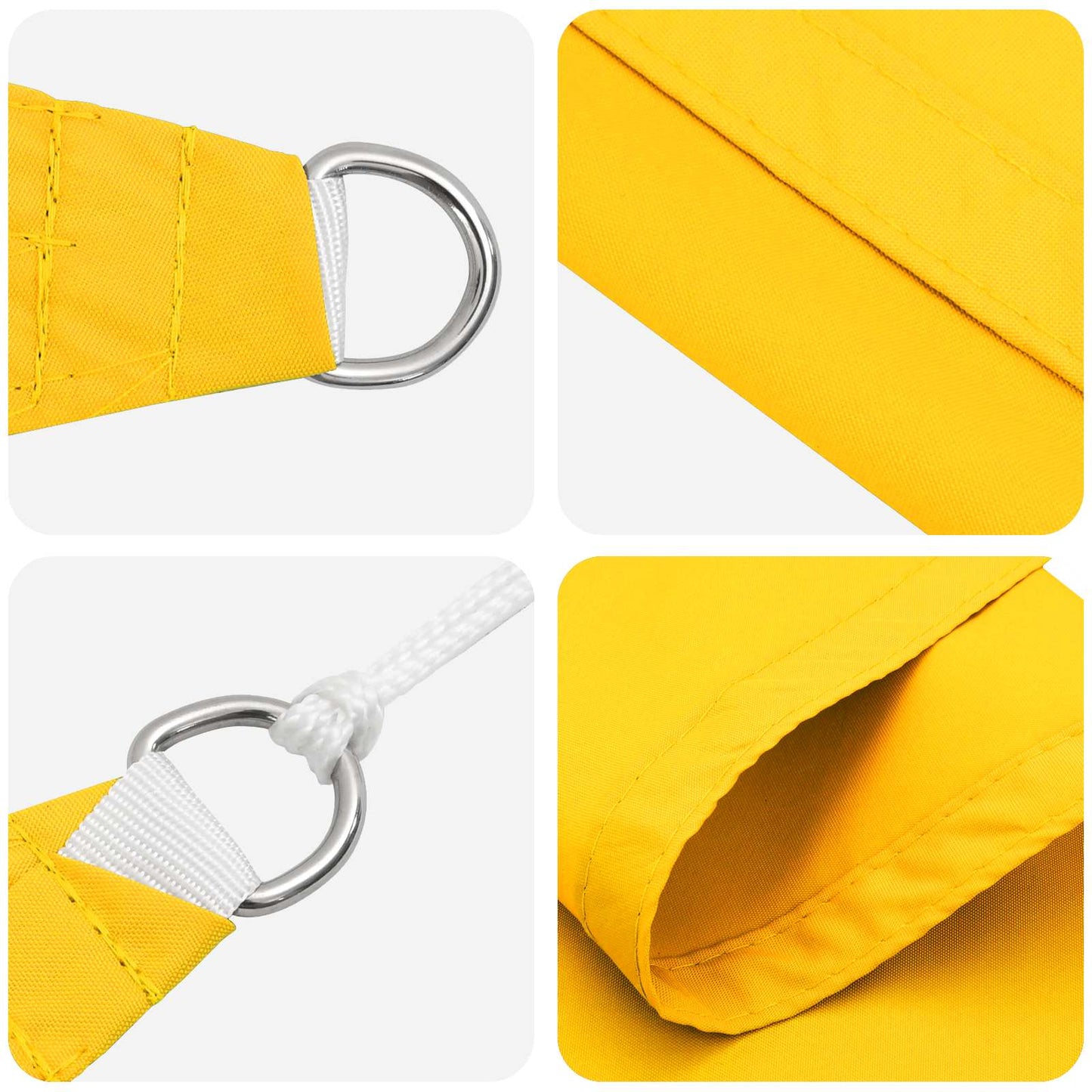 Sun Shade Sail Yellow 6 x 2.5 m 100% Polyester Oxford