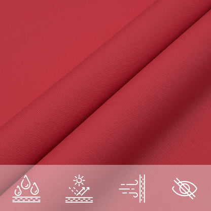 Sun Shade Sail Red 6 x 2 m 100% Polyester Oxford