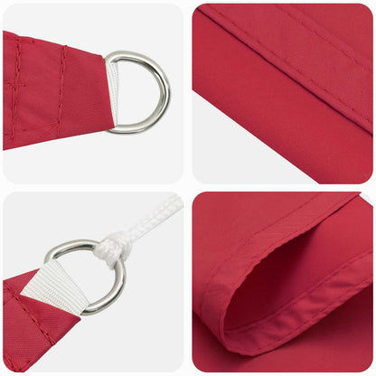 Sun Shade Sail Red 6 x 2.5 m 100% Polyester Oxford