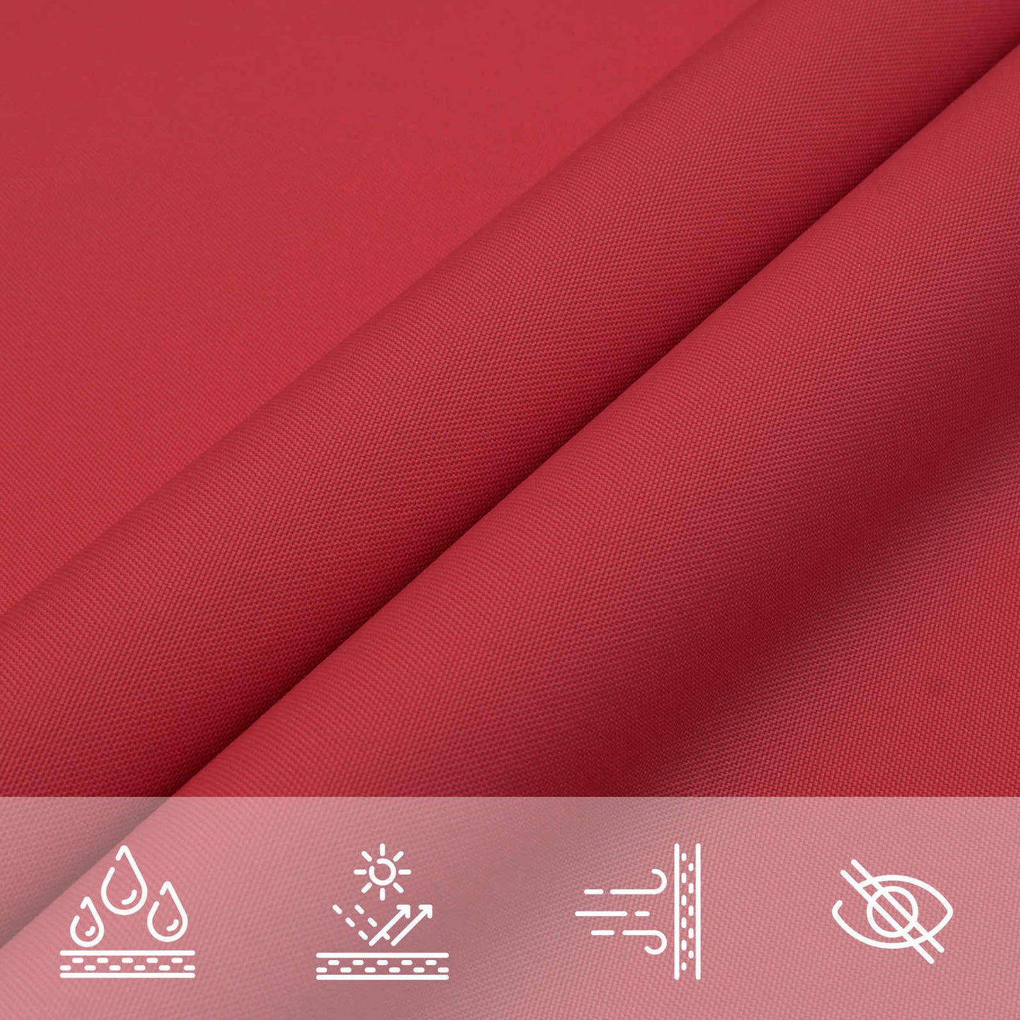 Sun Shade Sail Red 6 x 2.5 m 100% Polyester Oxford