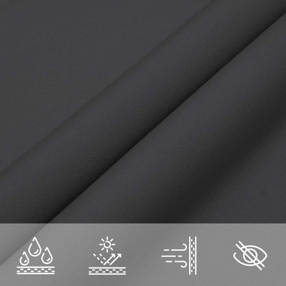 Sun Shade Sail Black 6 x 2,5 m 100% Polyester Oxford