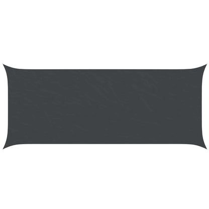 Sun Shade Sail Black 6 x 2,5 m 100% Polyester Oxford