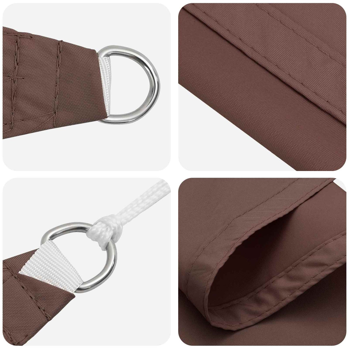 Sun Shade Sail Brown 6 x 2.5 m 100% Polyester Oxford