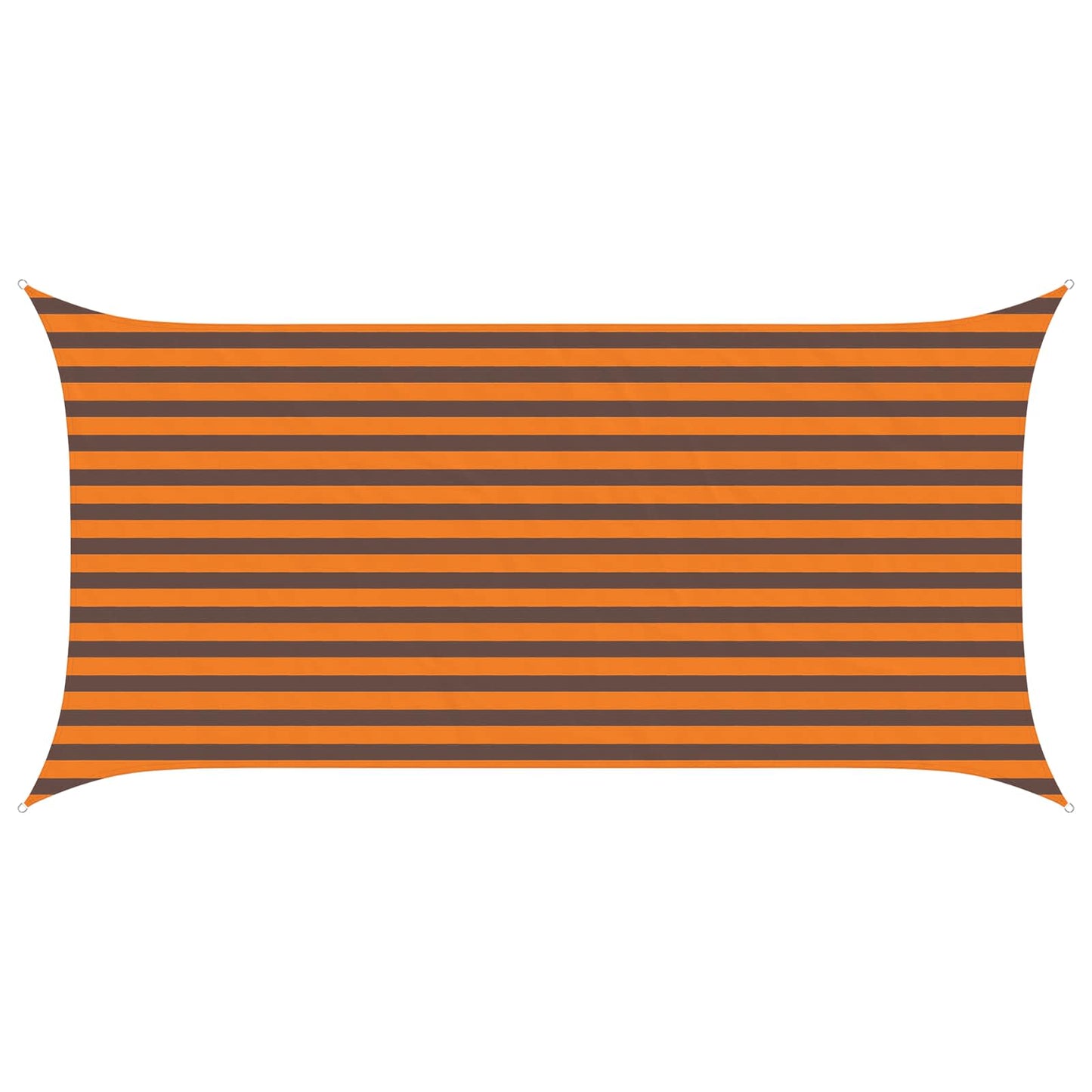 Sun Shade Sail Orange and Brown 4 x 2 m 100% Polyester Oxford