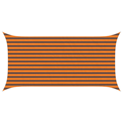 Sun Shade Sail Orange and Brown 4 x 2 m 100% Polyester Oxford