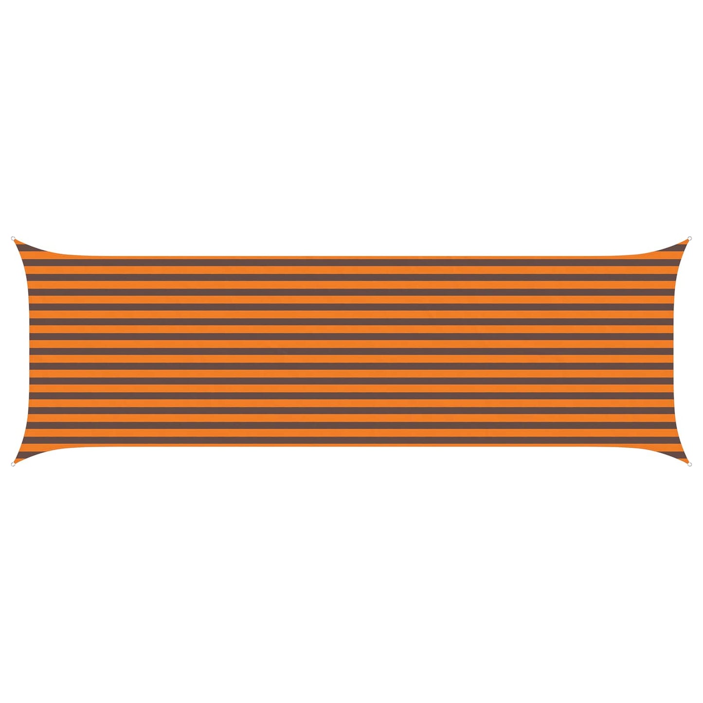Sun Shade Sail Orange and Brown 6 x 2 m 100% Polyester Oxford