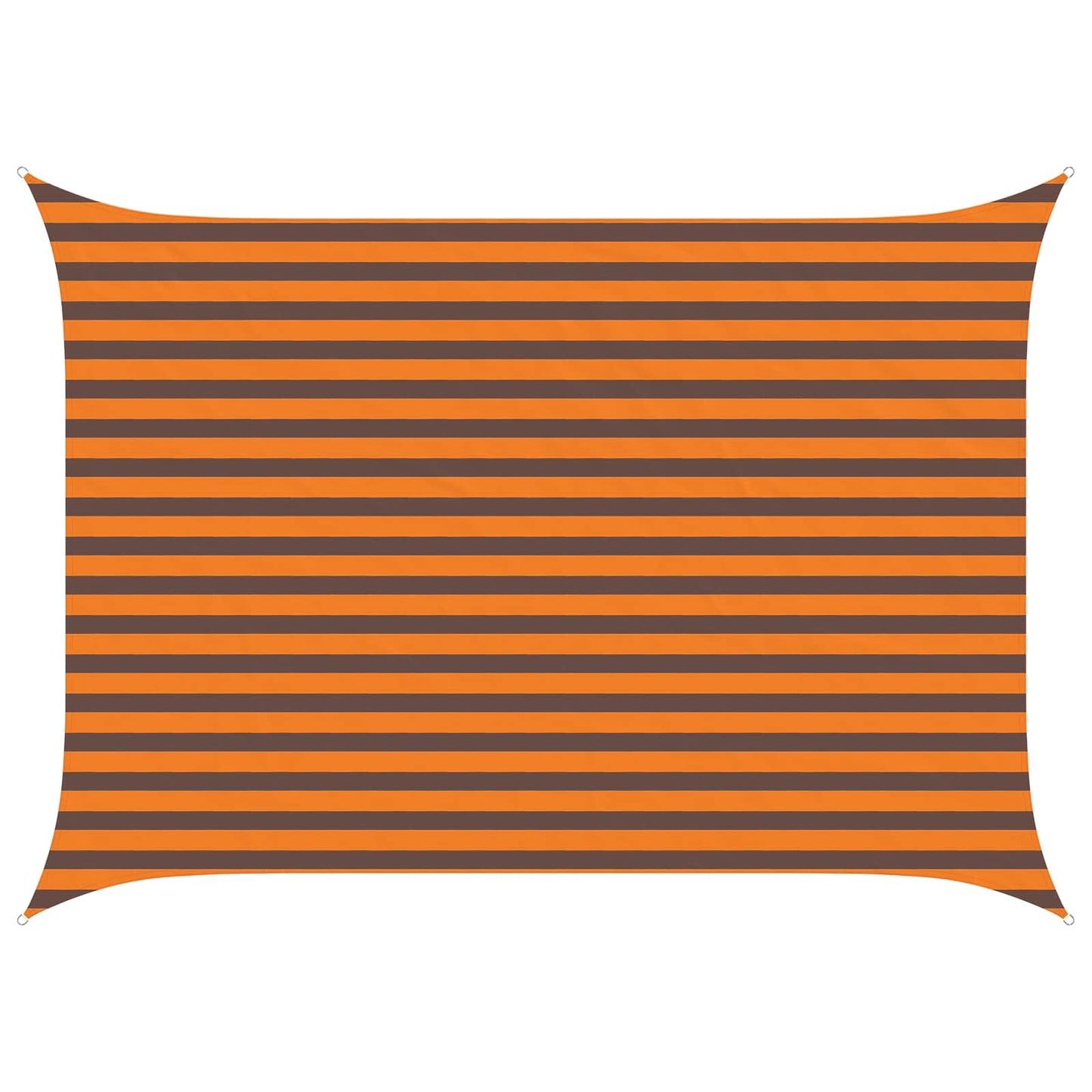 Sun Shade Sail Orange and Brown 3,5 x 2,5 m