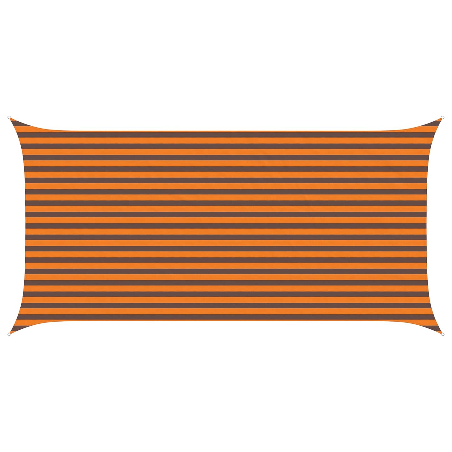 Sun Shade Sail Orange and Brown 5 x 2,5 m 100% Polyester Oxford