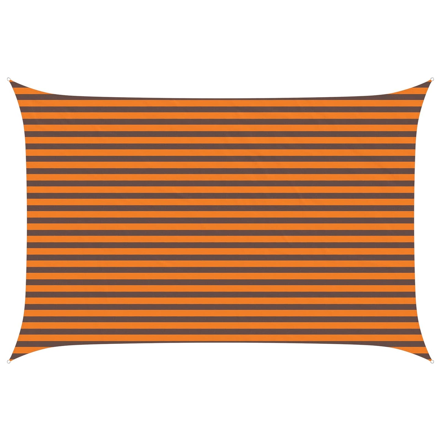 Sun Shade Sail Orange and Brown 4.5 x 3 m 100% Polyester Oxford