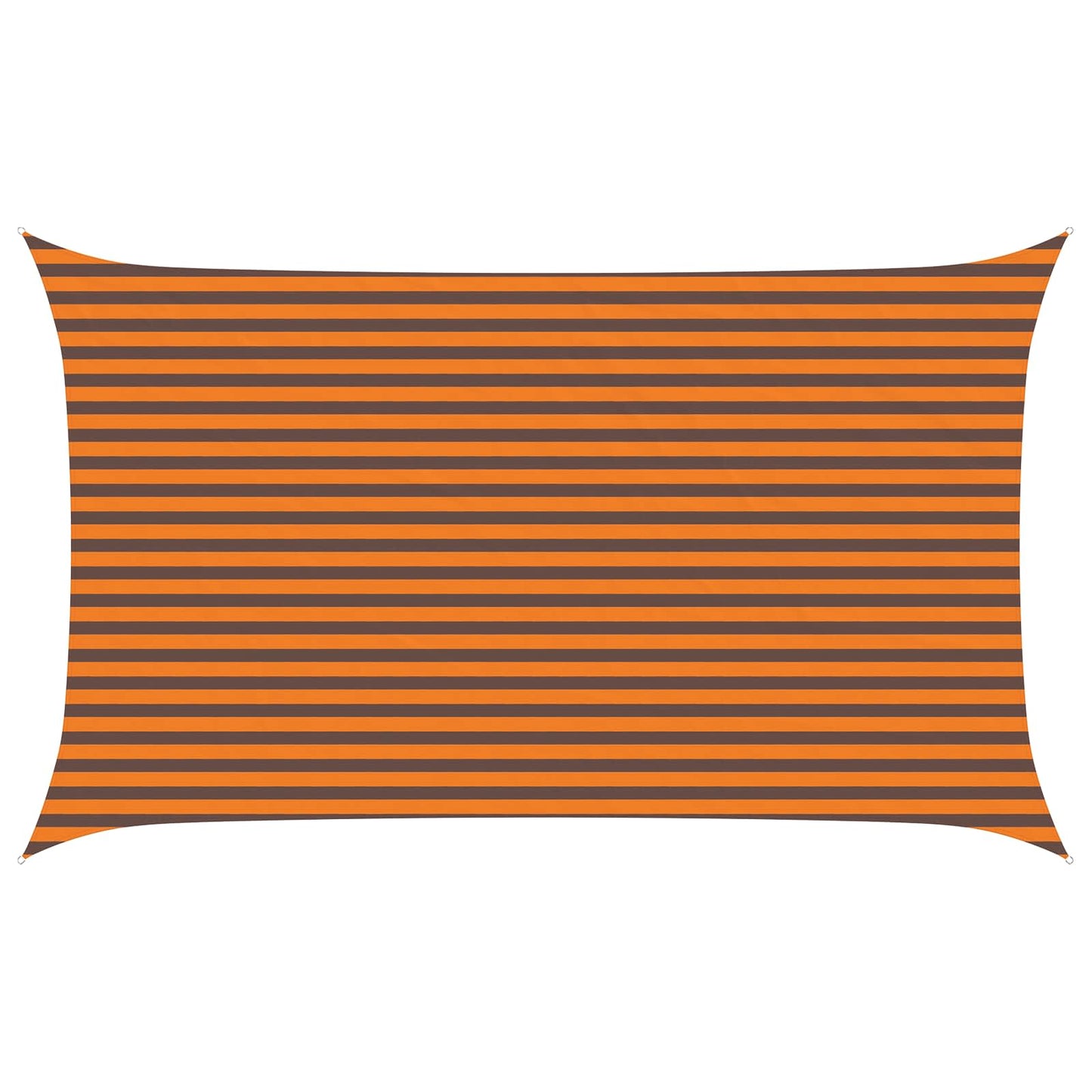 Sun Shade Sail Orange and Brown 5 x 3 m 100% Polyester Oxford