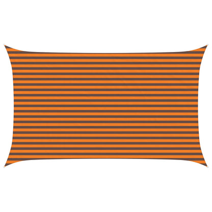 Sun Shade Sail Orange and Brown 5 x 3 m 100% Polyester Oxford