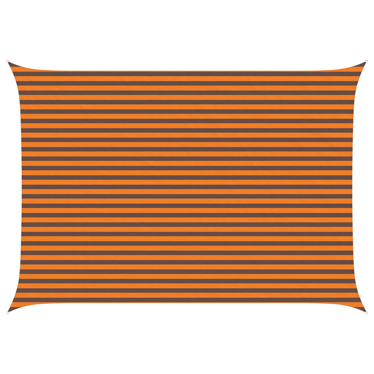 Sun Shade Sail Orange and Brown 3.5 x 5 m 100% Polyester Oxford