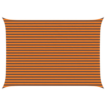 Sun Shade Sail Orange and Brown 3.5 x 5 m 100% Polyester Oxford