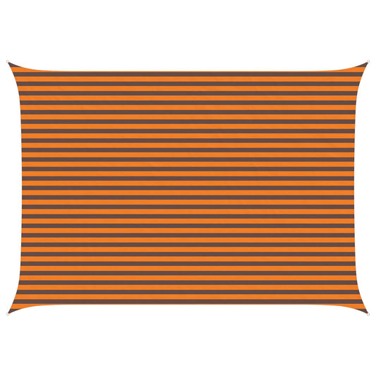Sun Shade Sail Orange and Brown 3.5 x 5 m 100% Polyester Oxford