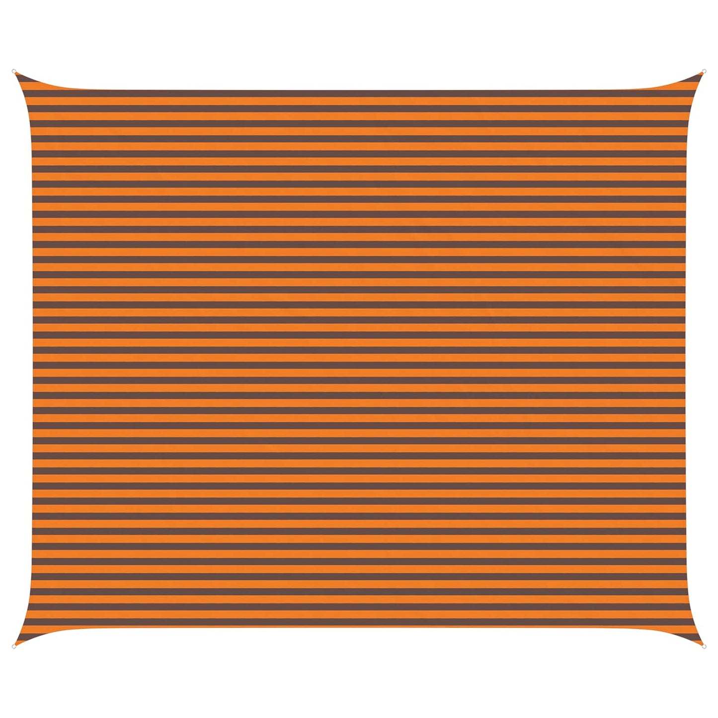Sun Shade Sail Orange and Brown 6 x 5 m 100% Polyester Oxford