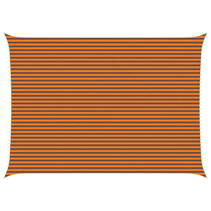 Sun Shade Sail Orange and Brown 7 x 5 m 100% Polyester Oxford