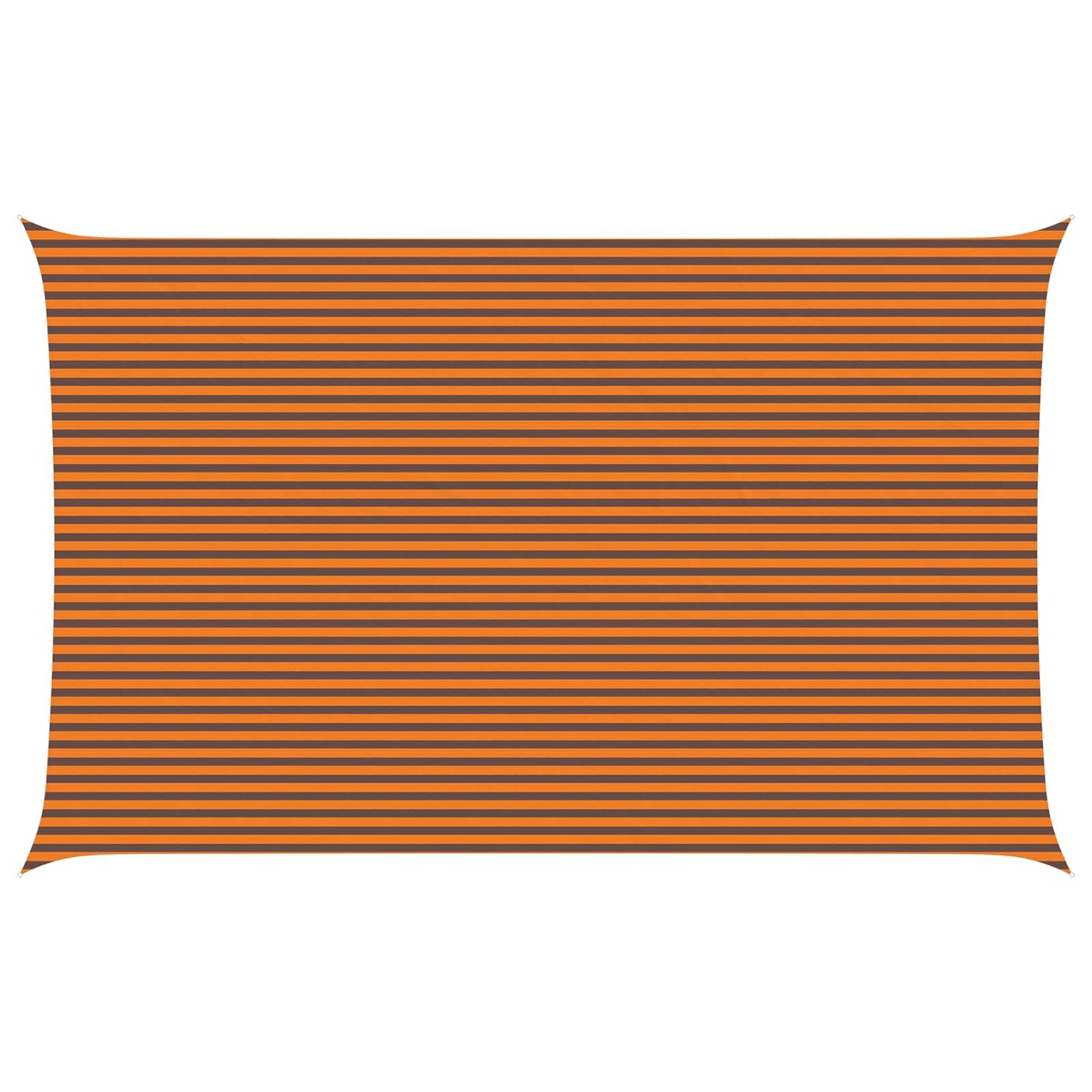 Sun Shade Sail Orange and Brown 8 x 5 m 100% Polyester Oxford