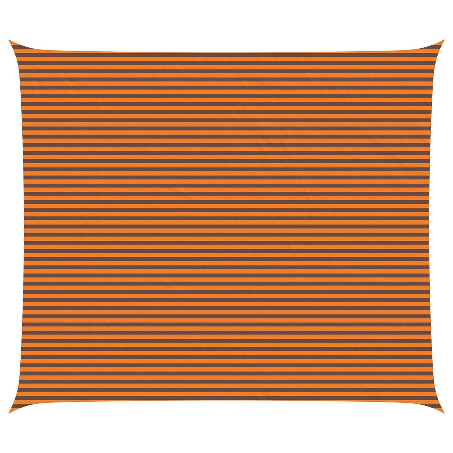 Sun Shade Sail Orange and Brown 7 x 6 m 100% Polyester Oxford