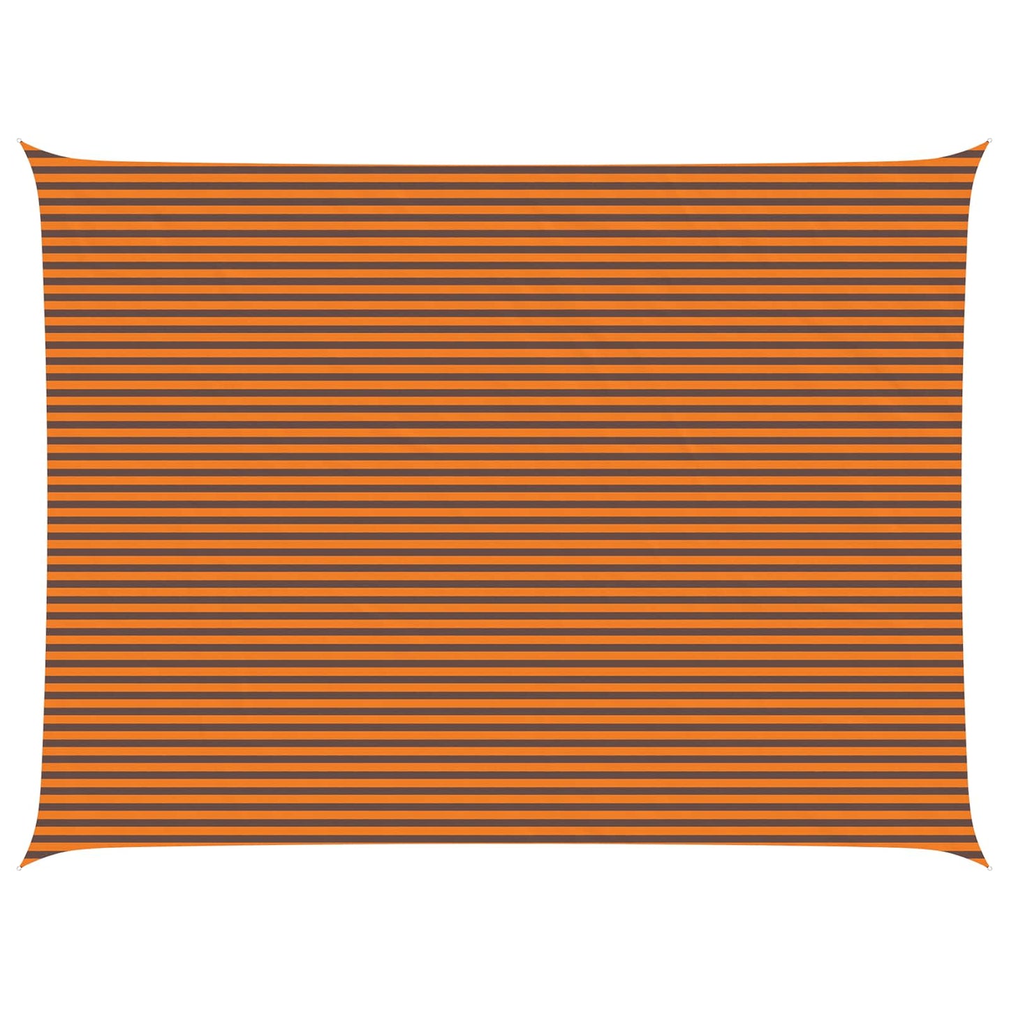 Sun Shade Sail Orange and Brown 8 x 6 m 100% Polyester Oxford