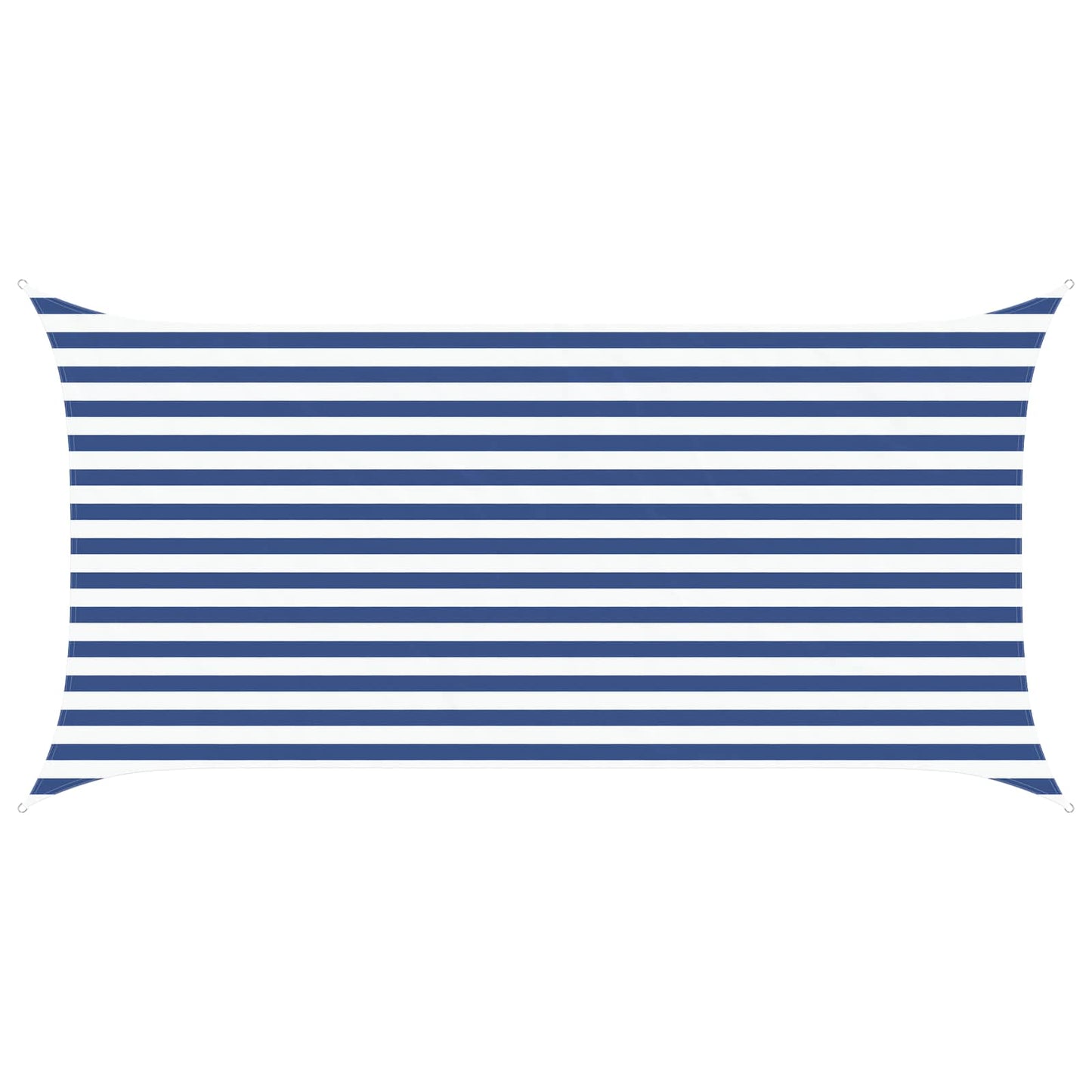 Sun Shade Sail Blue and White 4 x 2 m 100% Polyester Oxford